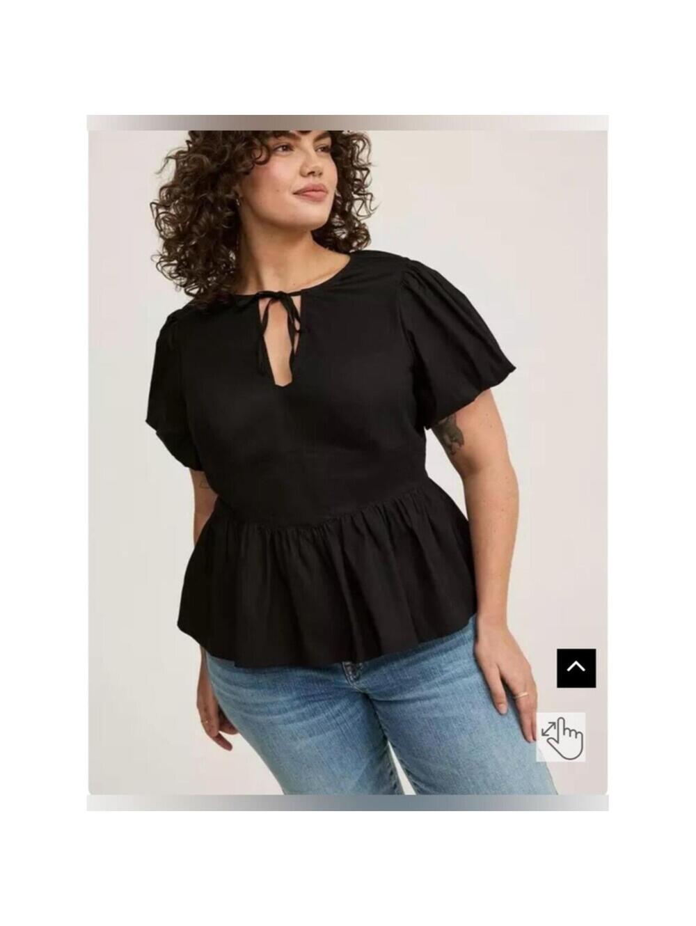 Torrid Peplum Sweetheart Top